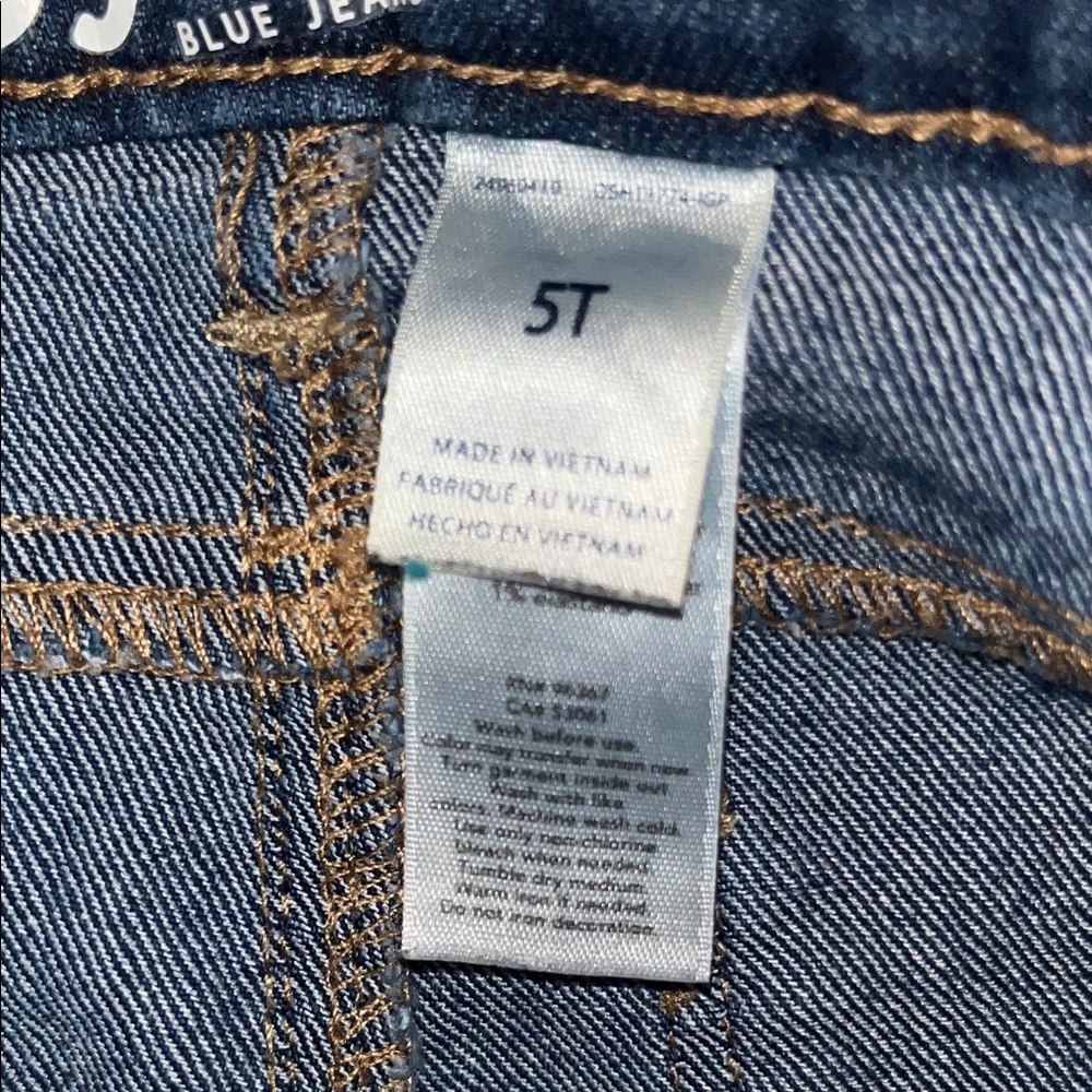 OshKosh B’gosh Super Skinny Blue Denim Jeans Size 5T - Picture 4 of 11